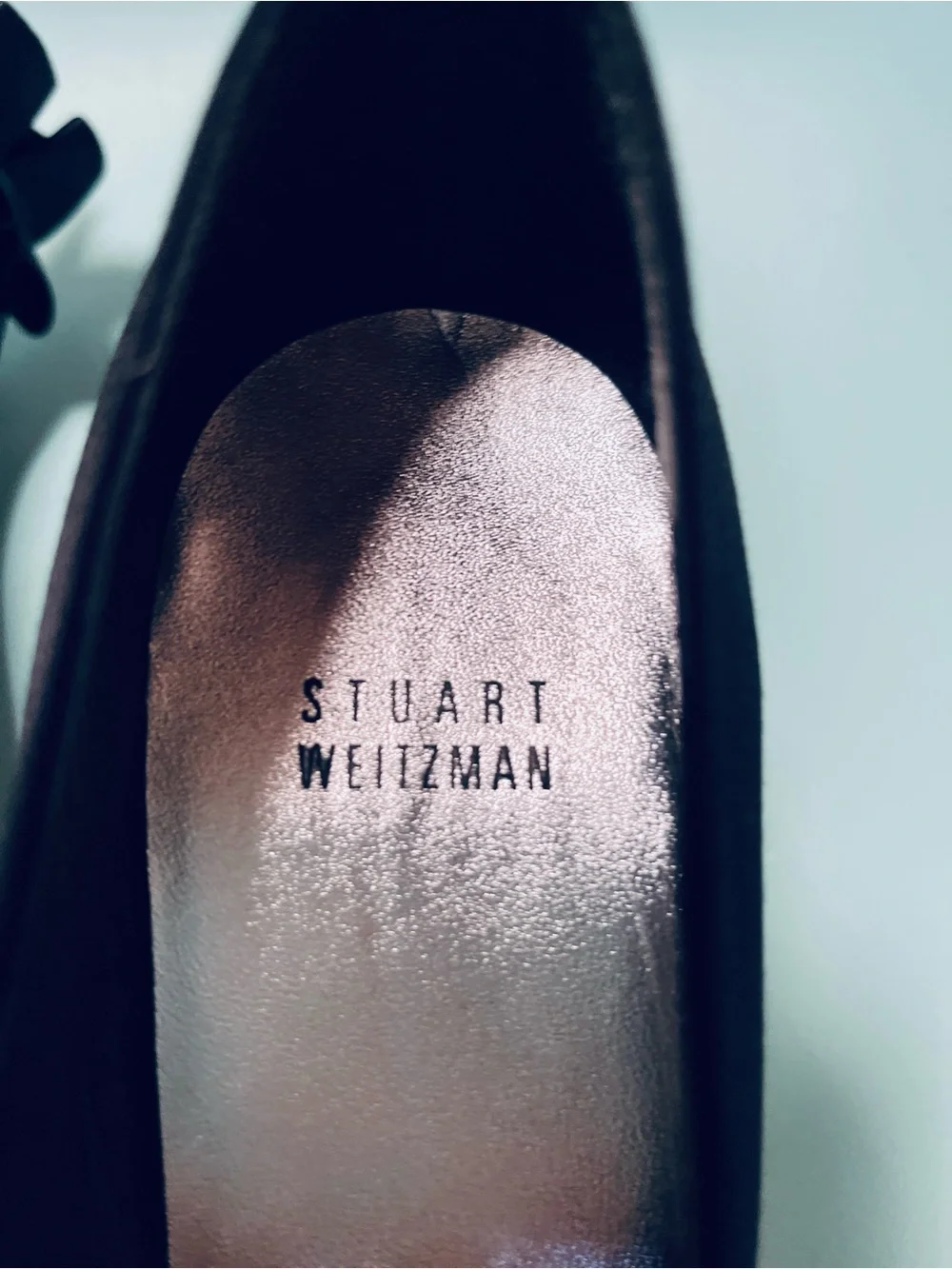 Stuart Weitzman Peep Toe Satin Pumps